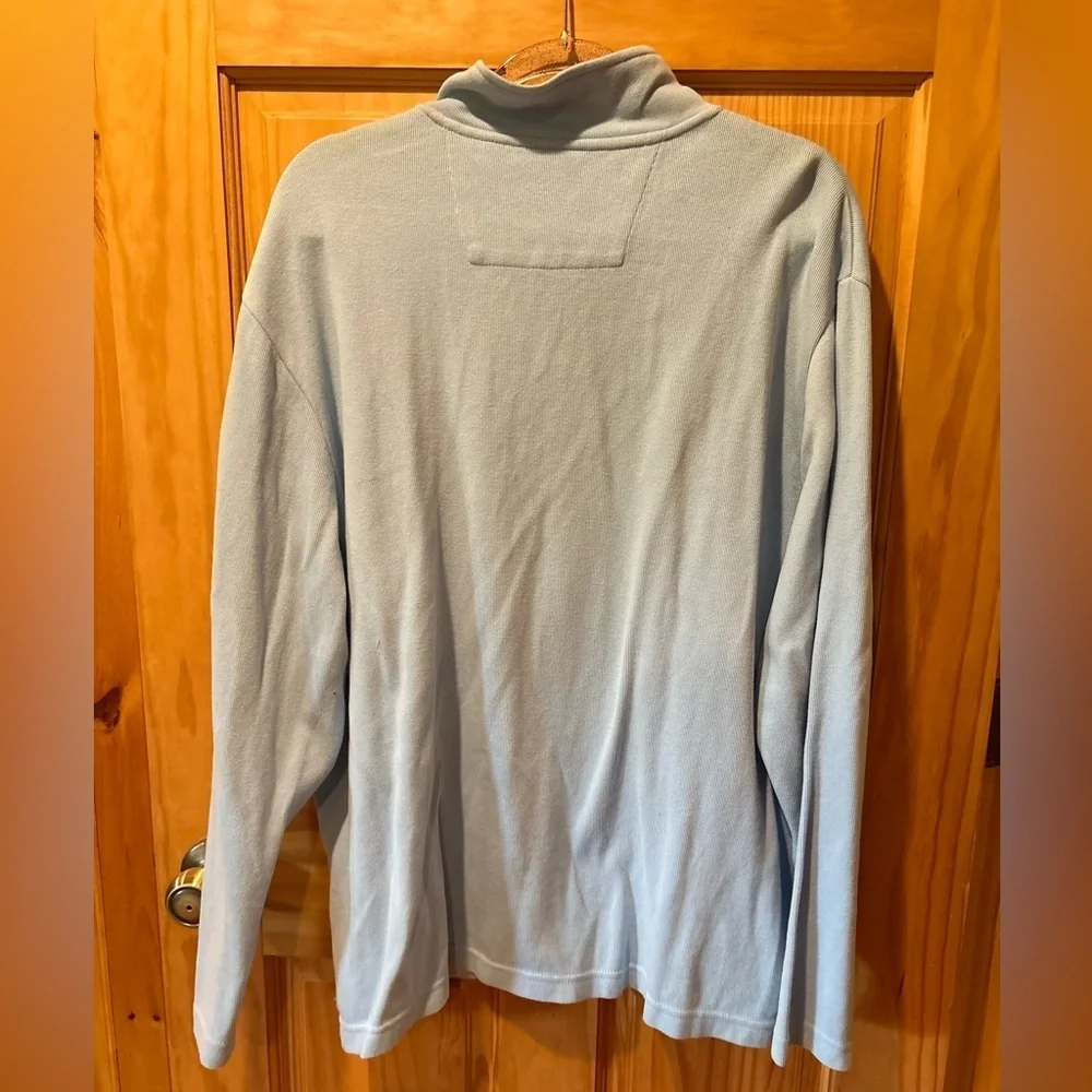 Chaps Sky Blue Half-Zip Sweater Mens XXL